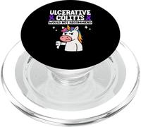 Ulcerative Colitis Awareness Funny IBD Warrior PopSockets PopGrip for MagSafe