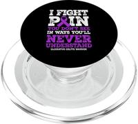Ulcerative Colitis Awareness Funny IBD Warrior PopSockets PopGrip for MagSafe