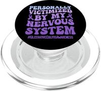 Ulcerative Colitis Awareness Funny IBD Warrior PopSockets PopGrip for MagSafe