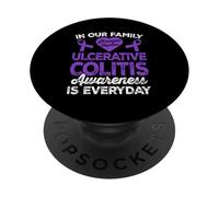 Ulcerative Colitis Awareness Support Family PopSockets Adhesive PopGrip