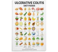 Ulcerative Colitis Diet Food Poster for Room Aesthetics Meatl Tin Sign Wall Art 8x12 inch