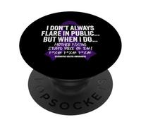 Ulcerative Colitis Funny IBD Warrior PopSockets Adhesive PopGrip