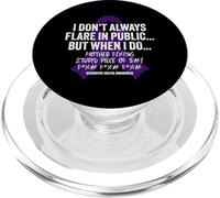 Ulcerative Colitis Funny IBD Warrior PopSockets PopGrip for MagSafe