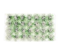 ULDIGI 1 Box Miniature Simulation Lawn with Lifelike Flower Cluster and Green Leaves Realistic Micro Landscape Ornament for DIY Mini House Scene Detailed Craftsmanship for Fairy Garden