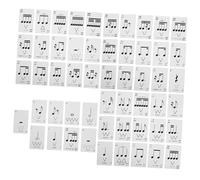 ULDIGI 1 Box Rhythm Poker Reading Cards Music Flashcards for Beginners Music Student Flashcards Music Note Flashcards Rhythm Poker Cards Music Rhythm Exercises Music Education Cards Paper