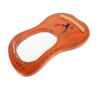 ULDIGI 1 Set 10-tone Lyre Small Harp Natural Harp Delicate Musical Instrument Delicate Style 10-tone Lyre Lap Musical Instruments Handheld Metal