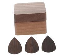 ULDIGI 1 Set Multipurpose Wooden Guitar Pick Set with Plectrum Storage Box Durable Solid Picks for Electric and Acoustic Guitars Smooth Edges for Comfort for Musicians
