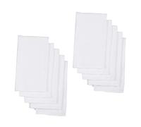 ULDIGI 10 Pcs Cotton Diaper Inserts Reusable Cloth Diaper Liners Breathable Absorbent Washable Burp Cloths for Travel Outings and Daily Use