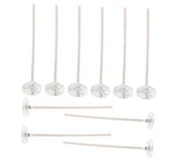 ULDIGI 10 Pcs Diy Scented Candle Making Wicks Metal Base Cotton Wick Set for Homemade Candles Crafting Supplies