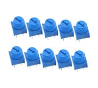 ULDIGI 10 Pcs Through Potentiometer Adjustable Resistor High Precision Single Turn for Breadboard Pcb Electronic Devices