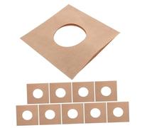 ULDIGI 10 Pcs Vinyl Record Bag Vinyl Record Sleeves Album Jacket Covers Paper Album Covers Kraft Paper Khaki