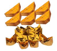 ULDIGI 1000pcs Ancestor Paper Ingot for Worship Handmade Semi-Finished Gold Paper Sacrificing Ingot for Tomb-Sweeping Day Festive Supplies