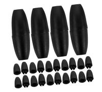 ULDIGI 100pcs Black Plastic Breakaway Barrel Clasps for Jewelry Making DIY Necklace Bracelet Connectors Streamlined Design Safety Clasps for Lanyards and Craft Projects