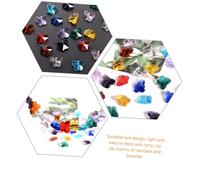 ULDIGI 100pcs Crystal Butterfly Beads Vertical Hanging Charms for DIY Jewelry Making Craft Accessories Decorative Pendants for Women