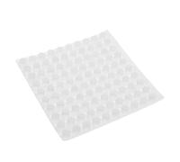 ULDIGI 100pcs Silicone Raised Braille Bump Dots Stickers for Low Vision Assistive Gadgets, Easy Application and Removal, Suitable for Glass and Remote Controls in Rehabilitation