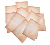 ULDIGI 100pcs Vintage Double-Sided Antique Writing Paper for Journaling Scrapbooking and Printing Ink-Resistant Smooth Surface Journal Refill Paper for Preserving Memories and Crafting