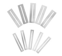 ULDIGI 10pcs Guitar Fretboard Protector Pads Sturdy Metal Fingerboard Guards for Efficient Fret Polishing and Fret Removal Multipurpose Luthier Tools for Electric Acoustic and Bass