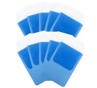 ULDIGI 10pcs Light Blue Insert Type Pen Organizer for Nurses and Doctors, Small Pocket Protector Pen Pouch for Medical and Office Use