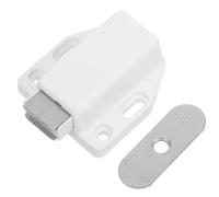 ULDIGI 10pcs Magnetic Push Latch for Cabinet Doors with Adhesive Backing and Noise Reduction, Abs and Stainless Steel Material, Suitable for Aluminium Alloy and Cabinet Doors, for Home
