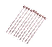 ULDIGI 10pcs Mallets Music Sticks Early Educational Percussion Instruments for Safe Polished Wood for Rhythm Development