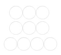 ULDIGI 10pcs Metal Craft Hoops for Dreamcatchers and Macrame Smooth Polished Round Wire Rings for Elegant Floral Wreaths DIY Wedding Wall Hanging and Home Decor Projects