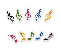 ULDIGI 10pcs Music Note Clips Piano Score Clips Sturdy Pp Material for Keeping Music Books Open during Lessons Random Style