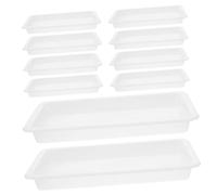 ULDIGI 10pcs Plastic Art Trays Multi-Color Classroom Activity Organizer Trays for Crafts DIY Projects Sensory Play Plastic Serving for Home and School