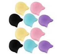 ULDIGI 10pcs Silicone Clarinet Thumb Rest Cushions Colored Ergonomic Pads for Clarinet Oboe Recorder Woodwind Instruments Reducing Hand Fatigue for Beginners and Students