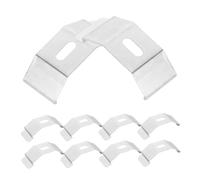 ULDIGI 10pcs Stainless Steel Color Window Blind Mounting Brackets Clips for Sheer Curtains Repair Kit Fixation Hardware for Living Curtains and Venetian Blind Support