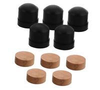 ULDIGI 10pcs Trombone Slide Rubber Bumper and Brass Water Key Cork Pad Set with Soft Support Feet for Instrument Repair and Replacement Accessories