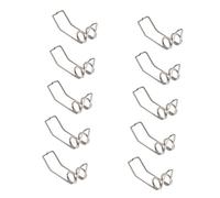 ULDIGI 10pcs Trumpet Watergate Key Springs Set Silver Iron Trumpet Drain Clique Springs Easy to Install Compatible and Tuba for French Horn and Tuba Lovers
