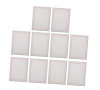ULDIGI 10pcs White Blank Stretched Canvas Boards for Painting Acrylic Oil Watercolor Pure Cotton Linen Canvas Frames Lightweight Art Supplies for Artists and Home Decor