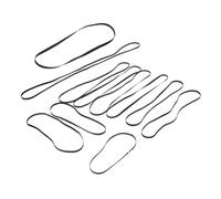 ULDIGI 11pcs Turntable Belt Replacement Flat Rubber Drive Belts for Vintage Record Player Repair Anti-slip Phonograph Accessories with Low Noise Spindle Motor for Stable Vinyl Playback