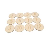 ULDIGI 12 Pack Wooden Growth Cards Milestone Souvenirs Photo Props for Boys Girls Home or Office Decor Celebrate 's First Year