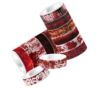 ULDIGI 12 Rolls Bloody Hand Tape Horrible Washi Tape Festive Decor DIY Scrapbooking Supplies