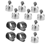 ULDIGI 12pcs Bulk Guitar Picks Set 4 Black Celluloid Thumb Picks for Electric Guitar Acoustic and Fingerstyle Playing