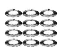 ULDIGI 12pcs Elastic Hair Comb Headbands for Women with Flexible Teeth, Black Abs Material, Multi-purpose Design for Professional Settings and Special Styling Needs, Invisible Hair Wrap