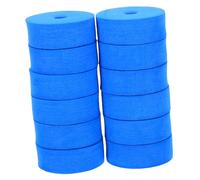 ULDIGI 12Pcs Lake Blue Cymbal Felts Thick Double Layer Silent Felt Pads Drum Dampener Noise Suppression Mat for Hi Hat Stands and Cymbal Protection Essential Drum Maintenance Kit