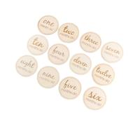 ULDIGI 12Pcs Number Cards Creative Photography Props for Newborn Monthly Growth Round Design for Social Media Sharing and Showers