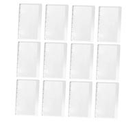 ULDIGI 12pcs Ultra-thin Bookmark Magnifier with Built Ruler Portable Reading Magnifiers for Seniors Measuring Tool for Books Magazines Newspapers Cards