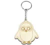 ULDIGI 12pcs Wooden Cartoon Animal Keychain Set, Carved Pendant DIY Key Ring for, Creative Mixed Animal Patterns, Pack