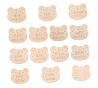 ULDIGI 14pcs Animal Themed Cards for Growth Announcement Signs Monthly Photo Props for Newborns Shower for Expecting Parents
