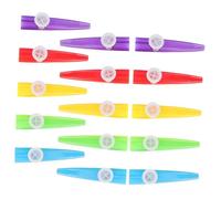 ULDIGI 15Pcs Colorful Plastic Kazoos for Adults Lightweight Musical Instruments for Classroom Performance Exceptional Sound for Musical Development