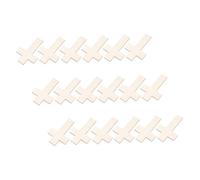 ULDIGI 18pcs Wooden Cross Craft Pieces Unfinished Wood Slices for DIY Arts and Crafts Lightweight Faith-Inspired Decorations for Home Religious Celebrations and Holiday Displays