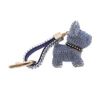 ULDIGI 1pc Keychain Animal Keychains Crystals Decor Diamond Bag Charms Couple Keychain Key Ring Rhinestone Bag Pendant Diamond Key Chain Rhinestone Keychain Plastic Blue