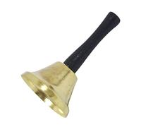 ULDIGI 1pc Metal Hand Bell Vintage Jingle Antique Dinner Bell Antique Buddha Bell Toys Santa Hand Bell Game Bell Cow Horse Bell Ringing Bell Gold Decor Creative Handbell Decor Iron Golden