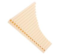 ULDIGI 1set Educational Pipe Pan Flute for Beginners Material for Teaching Performance Beige Musical Instrument to Coordination Skills