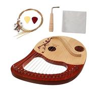 ULDIGI 1set String Lyre Harp Harp for Beginners Portable Musical Instrument Tuning Rod Included