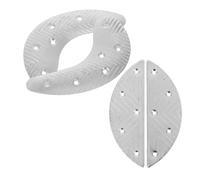 ULDIGI 2 Pairs Men’s Metal Heel Tap Replacement Pads Half-Moon and Crescent-Shaped Iron Heel Plates for Shoe Sole and 4pcs Sturdy for Walking