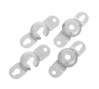 ULDIGI 2 Pairs Window Shade Brackets Roller Window Shades Curtain Rod Bracket Galvanized Iron Abs Easy Installation Strong Support for Living Room Bedroom